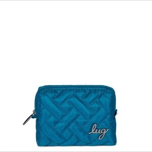 Lug Choo Choo Mini Pill Pouch w/case. Ocean Blue. NWT